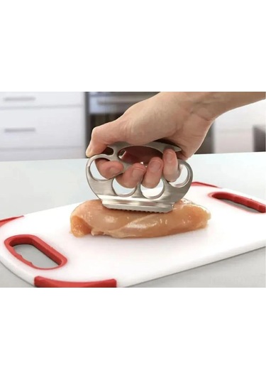 Youmex Et Ezici Çekiç - 10 Saniyede Mükemmel Biftekler, Keskin Dişli Yuzey, El Için Konforlu Tutamaç, Yıkama Kolay, Mutfak Gereci