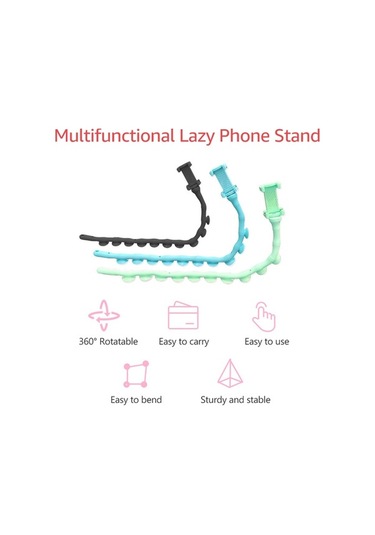 Fortunelane Evde, Arabanда Ve Yatakta Kullanılabilen 360 Derece Dönenebilen Telefon Tutucu - Kaymaz Tasarım