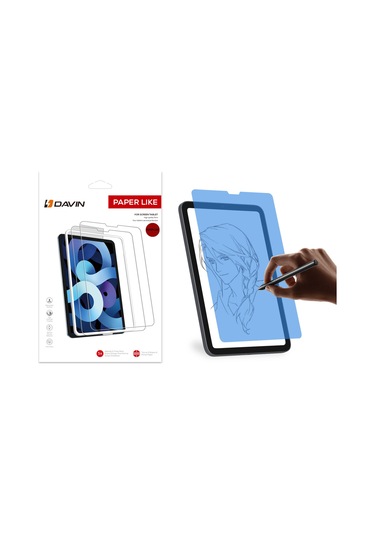 Noktaks - iPad Uyumlu Mini 6.nesil 8.3." 2021 A2567-a2568-a2569 -  Kağıt Hisli Mat Davin Paper Like Ekran Koruyucu - Şeffaf