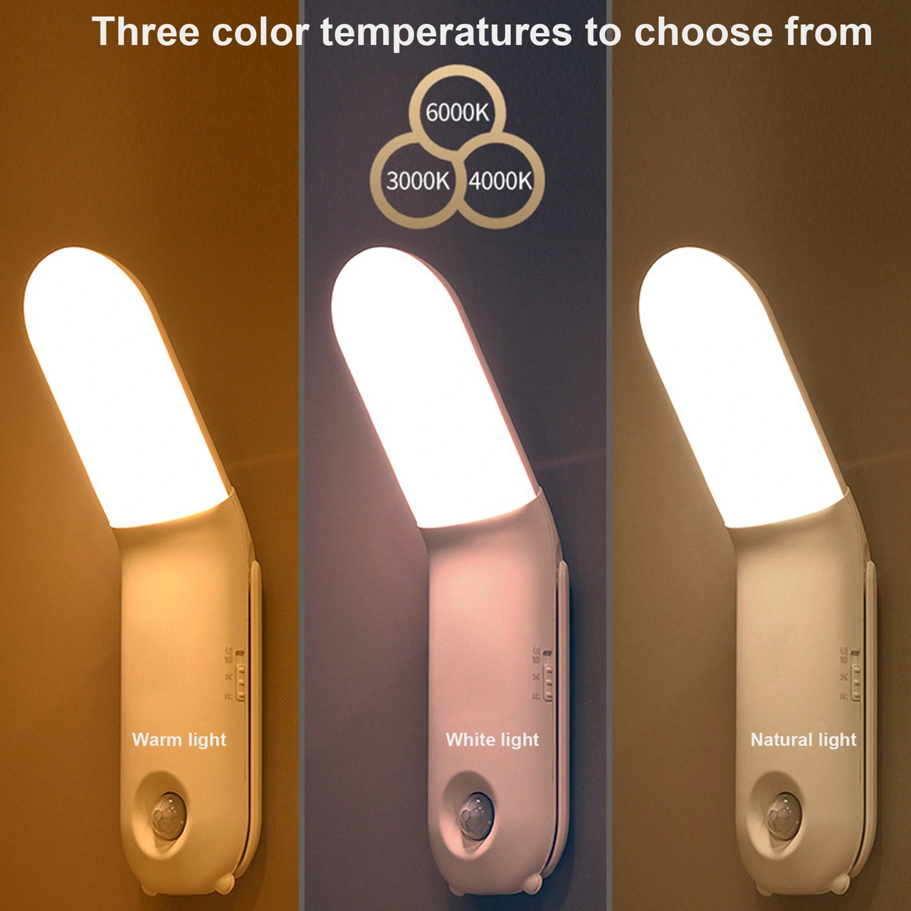 Folinda Led Kumandalı Gece Lambası - 270 Döner, 3 Renk Tonu, 10 Parlaklık Seviyesi, Zamanlayıcı, Manyetik/içecekli/standlı Montaj, 1800mah Pil Beyaz