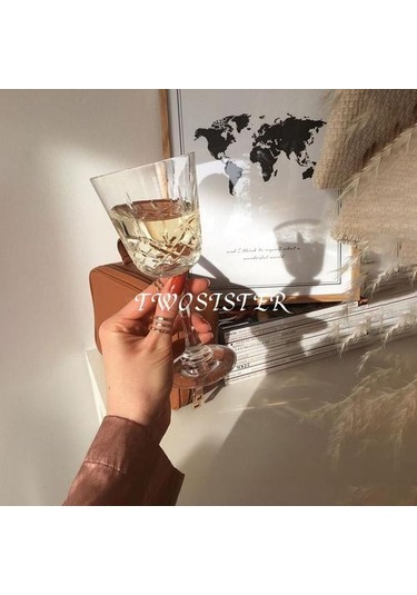 1 Adet 150 Ml Fransız Zarif Ev Kadehi Şampanya Cam Cam Cam Ev Eğlence Su Cam Suyu Cam Şarap Cam Eski Moda Cam Şeffaf