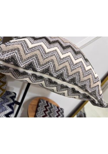 Nivemeshome Sütlü Kahve Gri Elyaf Dolgulu Kırlent Kılıfı 45x45 Sütlü Kahve-gri