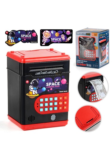 Dolıty Kaydırma Para Sı Oyuncak Paralar Şifre Elektronik 13,5cmx12,3cmx19,5cm