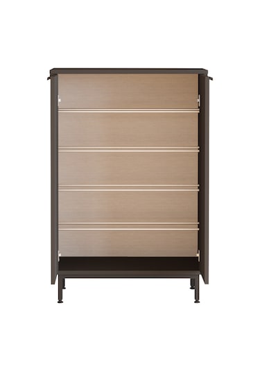 Robin Home Rio Ayakkabılık Metal Ayaklı 5 Raflı Antrasit