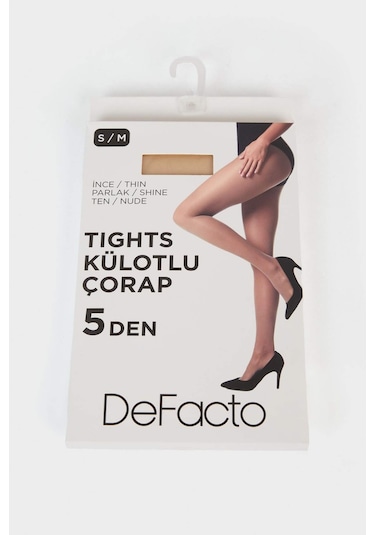 Defacto Kadın 5 Denye Külotlu Çorap B5872axnsbg679 Bej