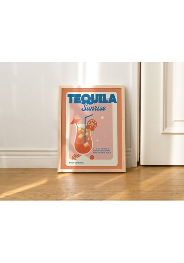 Tequila Sunrise, Retro Bar Sanatı, Özel Kokteyl Tarifi