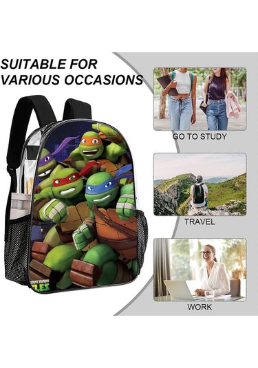 C664 Teenage Mutant Ninja Turtles Sırt Çantası Klasik Şeffaf Yüzme Çantası Şeffaf Pvc Su Geçirmez Okul Sırt Çantası Erkek Kız Çocuklar İçin Nm664 Diğer