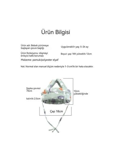 Besthome1 Orman Figür Yürümeye Başlayan Çocuk Şapka Mavi 1-3 Yaş Mavi
