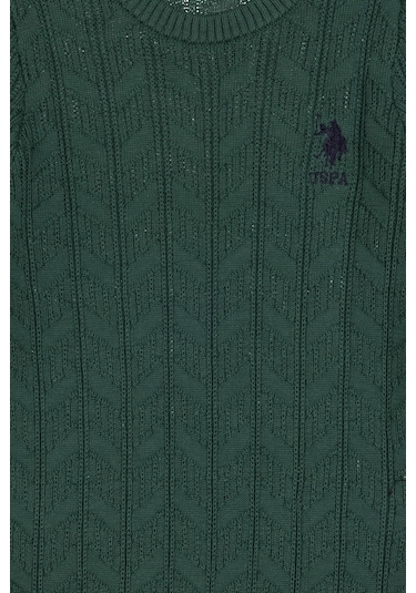 U.s. Polo Assn. Erkek Çocuk Koyu Yeşil Kazak /triko 50315638-vr079 Koyu Yesıl
