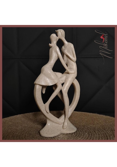 Sevgililer Günü Biblosu: Öpüşen Aşıklar Dekoratif Obje Ev