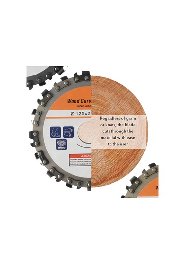 Singree 125mm 16 Diş Paslanmaz Çelik Ağaç Oyma Ve Kesme Diski - 5 İnç Avuç Taşlama İçin Çok Fonksiyonlu