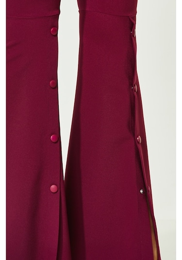 Soralline Kadın Pantalon 1692 Mürdüm Mürdüm