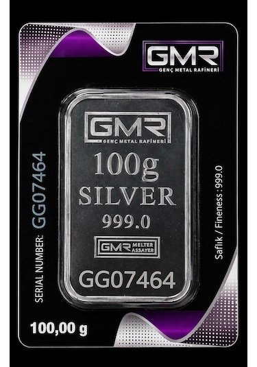 Gmr 100 Gram Külçe Gümüş