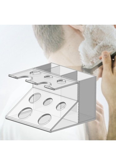 Pazly Tutucu Traş Tezgah Suntek Standı Şeffaf Makineleri Macunu Diş Dj Diğer