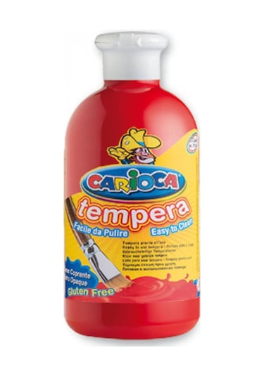 Carioca Tempera Suluboya Yıkanabilir 500 Ml Kırmızı Kırmızı