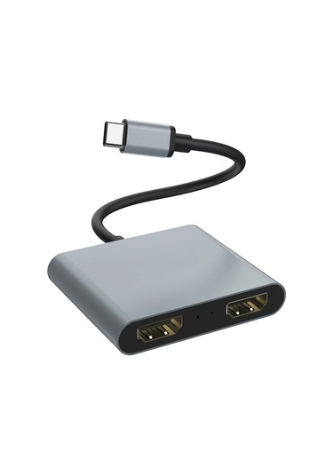 Type C 4 İn 1 Çift 4k Hdmi Çıkış -20v Pd- Usb 3.0 Port
