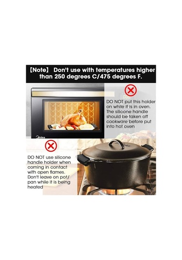 Kalın Silikon Tencere Tutucu Yalıtım Koruyucu Tencere Tutucu Kelepçesi Dökme Demir Tencere Tava Wok El Diğer