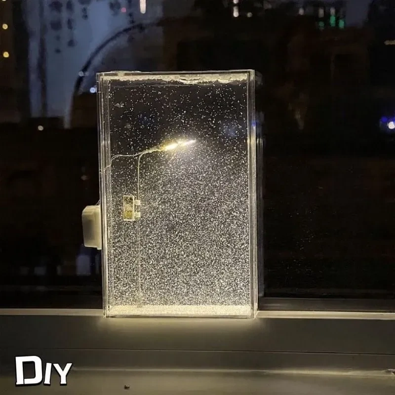 Kosona Kişiselleştirilebilir Kış Manzaralı Led Gece Lambası - Ev Dekorasyonu Ve Rahatlatıcı Işık Kaynağı Çok Renkli