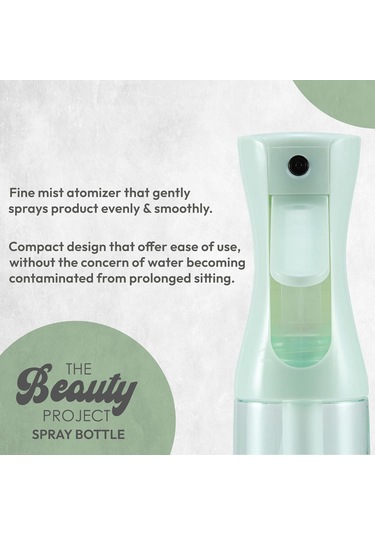 Saç İçin Püskürtme Şişesi Mister - Profesyonel Salonlar Ve Berberler Tarafından Güvenilir, Sürekli Adam, İnce Su Sisi, 10.1oz - Şeffaf Şişe Adaçayı