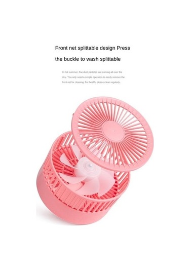 Usb Şarj El Küçük Fan Taşınabilir Açık Mini Yaratıcı Masaüstü Ofis Katlanır Teleskopik Fan Hayranları 8777 Pembe