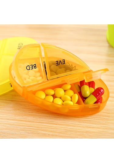 Haftalık Hap Organizatör 7 Gün Hap Kutusu Kasa Tıp Beyaz Diğer