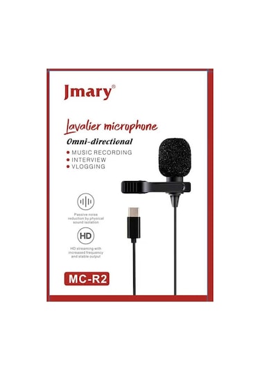 Jmary MC-R2 Type-C Canlı Yayın Yaka Mikrofon - ZORE-260812