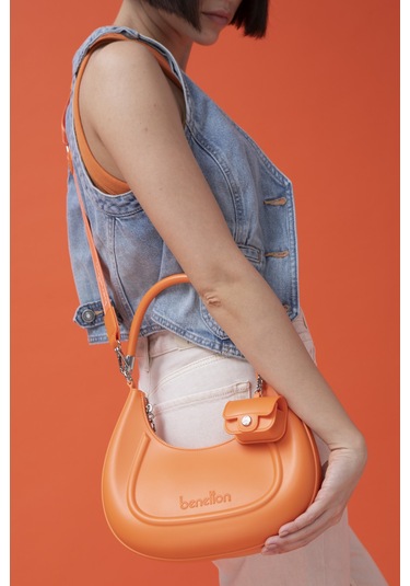 Unıted Colors Of Benetton Kadın Kol Çantası C.bnt 1451 Turuncu