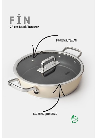 Fin 7 Parça Tencere Set Beyaz