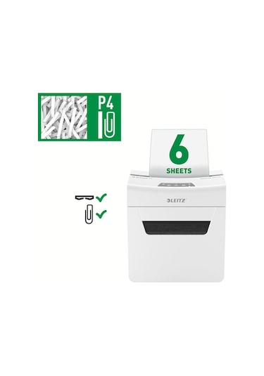Leitz IQ Protect Premium 6X P4 Evrak İmha Makinesi