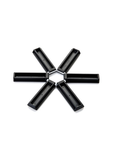 Gajeena Küçük Ev Aletleri Isıya Dayanıklı Fırın Matı Black Foldable Isıl Yalıtım Mutfak Minderi Anti-yanık Yemek Masası Minderi Siyah Paket