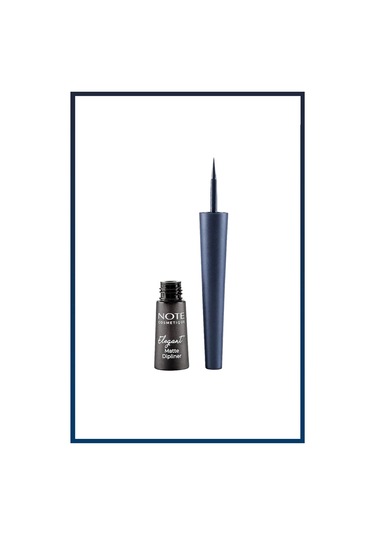Note Cosmetique Elegant Matte Dipliner Waterproof Suya Dayanıklı - 03 Navy Blue - Mavi