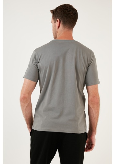 Buratti Pamuklu Regular Fit Bisiklet Yaka Basic Erkek T Shirt 59020201 Açık Haki