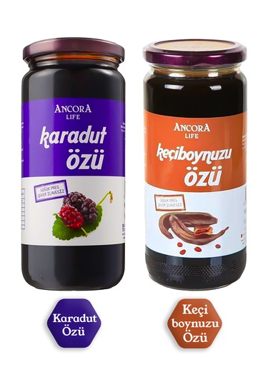 2'li Avantaj Paketi - Karadut Özü, Keçiboynuzu Özü - Şeker İlaves