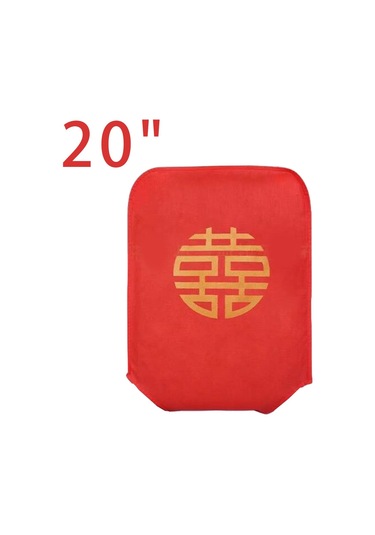 Homyl Seyahat Bagaj Kapağı Su Geçirmez Tramvay Kılıfı 20-inç Kırmızı