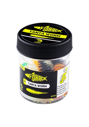 Silikon Kurt Yem - Lrf Tanta Alabalık Yemi - 0,9g 55mm - Fishack - Karides Kokulu