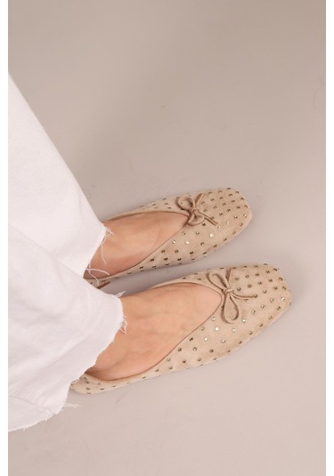 Botrop Fiyonklu Süet Babet Bej-8300 Bej