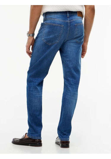 Tommy Hilfiger Mw0mw42316 Slim Bleecker Jax Erkek Denim Pantolon Mavi