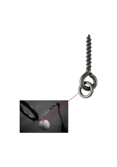 Novahub Tüm Yem Türleri İçin Sessiz Siyah Kaplama Boilie Yem Vidaları - Pratik Vida Bağlantılı