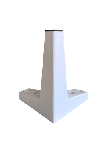 Serçe Düz 15cm Plastik Ayak Mobilya Masa Ve Dolap Ayağı 15cm Beyaz 1 Adet Beyaz