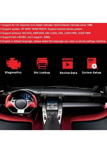 Novahub Obd-ıı Araç Tanılama Tarayıcı Kw902 Mini Bt 4.0 Kablosuz Dedektör - İos/android Uyumlu Araba Test Cihazı