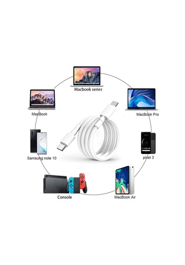 100w C C Tipi C Kablo Usb C Pd Hızlı Şarj Şarj Tel Kordon İçin Macbook Samsung Uyumlu 1m