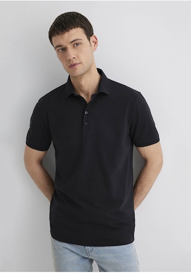Mavi Siyah Erkek T-shirt M0612011-900 Siyah