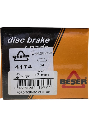 Beşer 4174 On Fren Balatası Tourneo Custom-Otobus-Transit-Custom