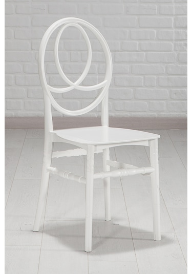 4 Adet Phoenix Beyaz Sandalye / Balkon-Bahçe-Mutfak