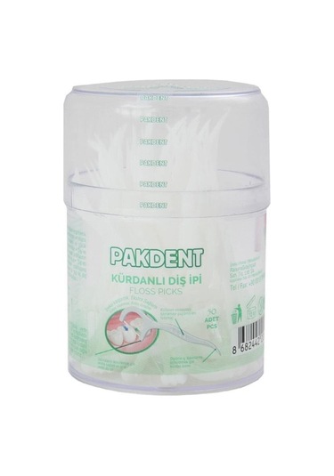 Pakdent Kürdanlı Çatal Diş İpi 50 Li