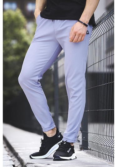 Oksit Elroy Düz Paça Fitilli Slim Fit Erkek Eşofman Altı 001