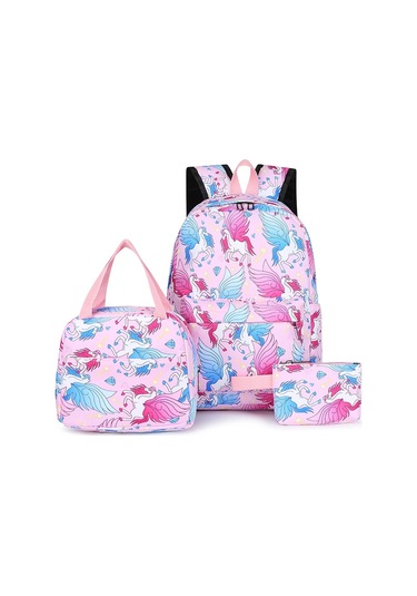 Vktech 3'lü Genç Okul Sırt Çantası Seti - Ayarlanabilir Kayışlı, Su Geçirmez Moda Çocuk Çantasıaltın Altın