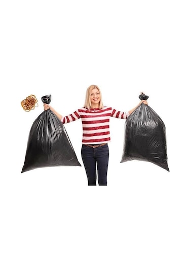 Jumbo Boy Rulo Çöp Poşeti 80x110 Cm Çöp Torbası 10lu 20 Paket 200 Adet