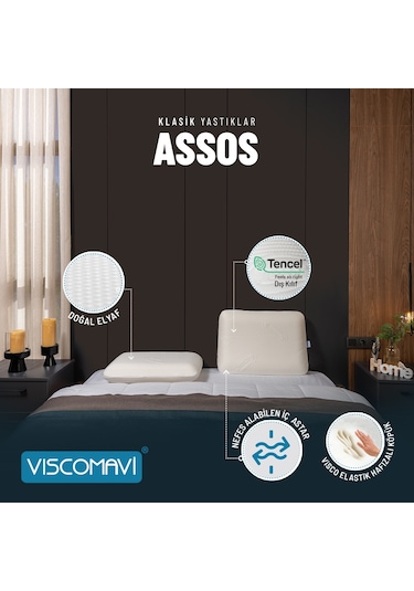 Viscomavi Assos Klasik Visco Yastık