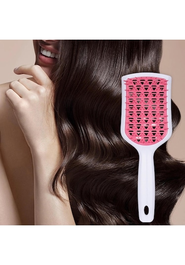 Suntek Dolaşık Açıcı Saç Fırçası Şekillendirici Beyaz